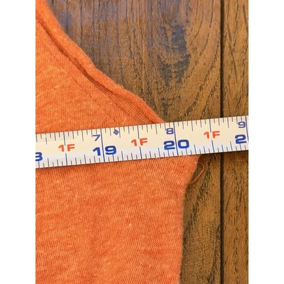 We The Free Dream Wrap Crop Top Blood Orange Wmn's Size M Open Back Sleeveless - Picture 6 of 10